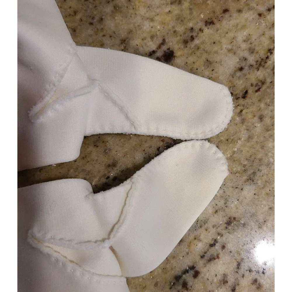 Vintage Size M Off White Stretch Nylon Formal 9